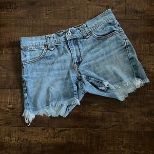 Vintage Polo Jeans Co Denim Kelly Frayed Shorts